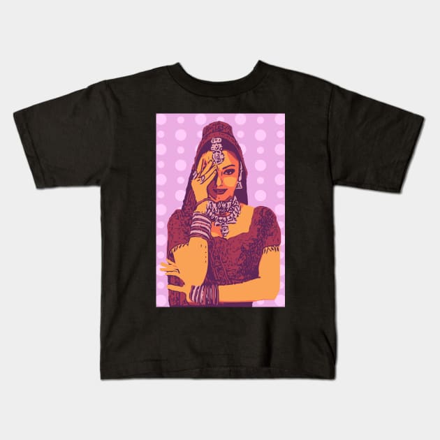 Aishwarya Rai Pop Art | South Asian Art | Bollywood Kids T-Shirt by Jotted Designs